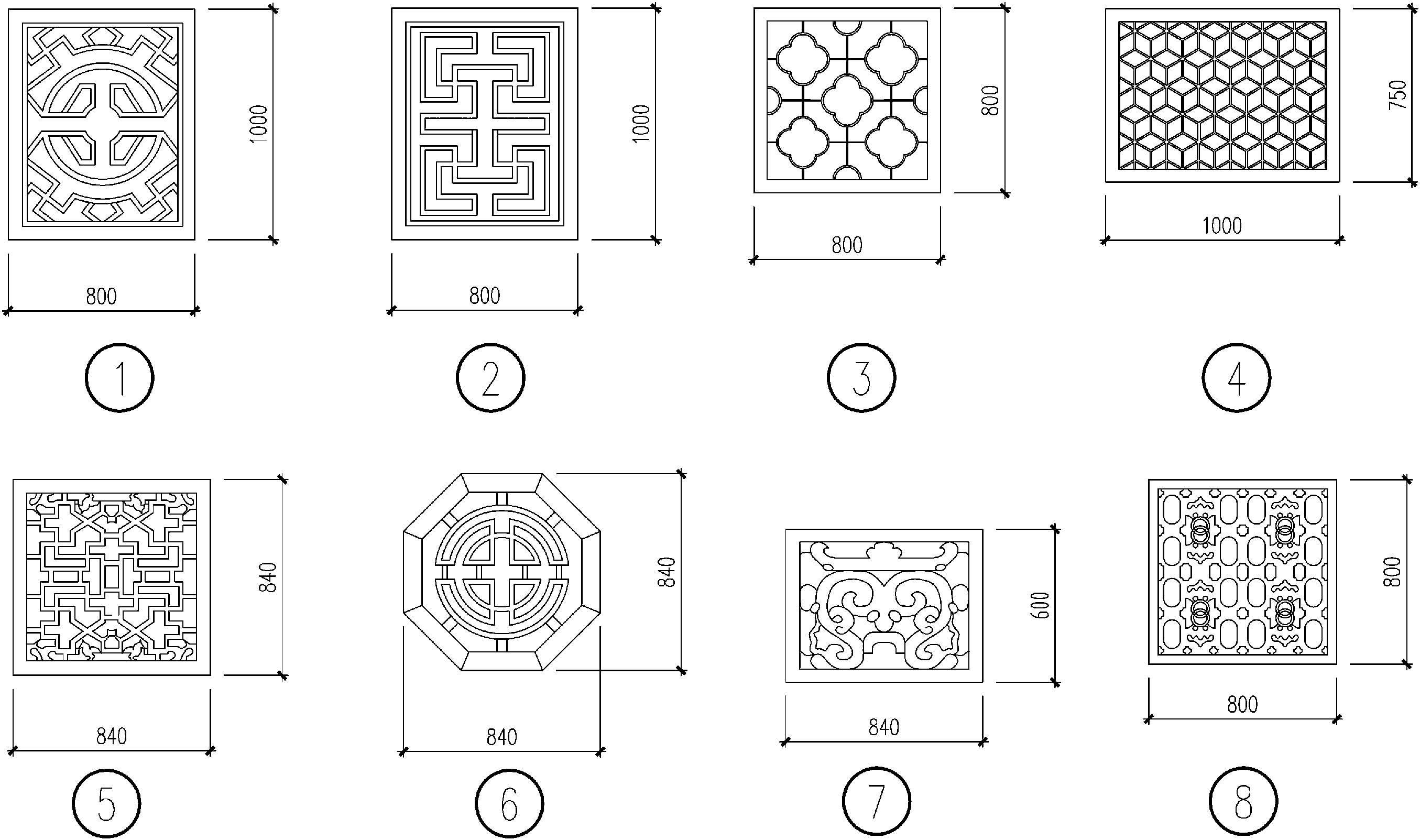 镂窗样式